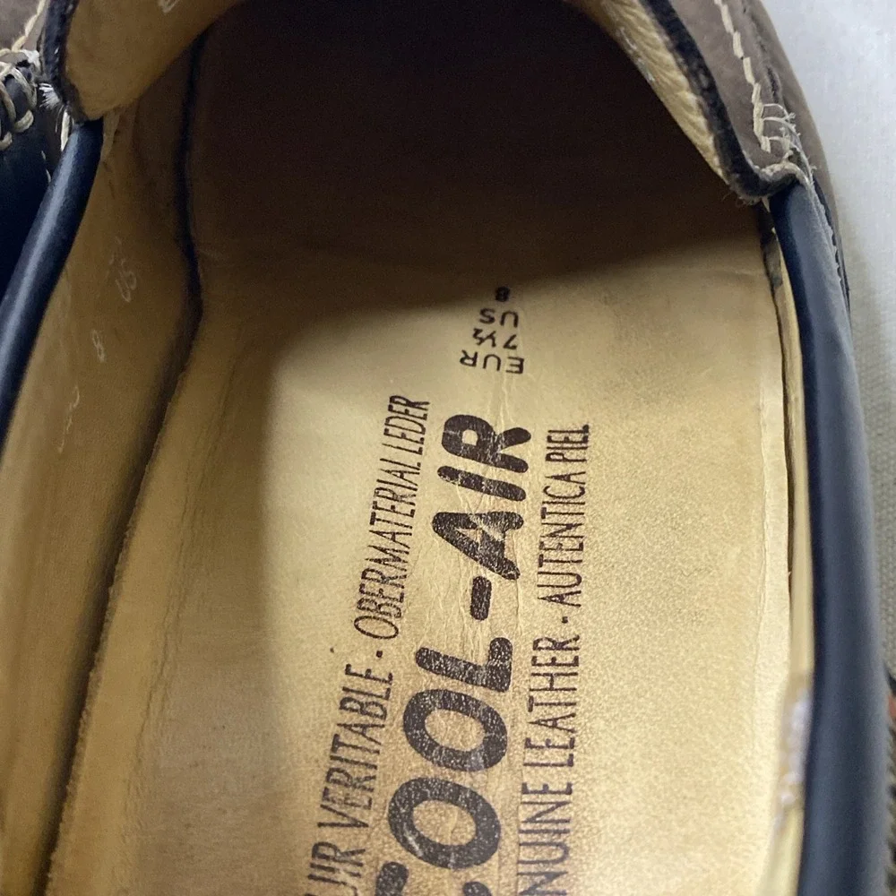 Mephisto Baduard Loafer Shoes Mens 7.5 Brown Nubuck Cool Air Comfort Moc Sip On